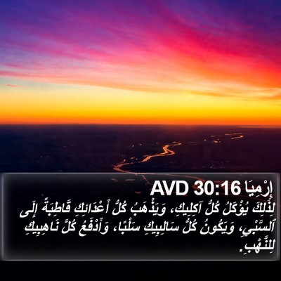 إِرْمِيَا 30:16 AVD Bible Verse Image