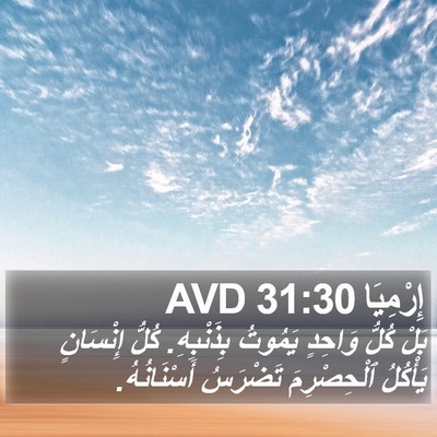 إِرْمِيَا 31:30 AVD Bible Verse Image