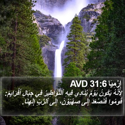 إِرْمِيَا 31:6 AVD Bible Verse Image