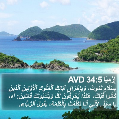 إِرْمِيَا 34:5 AVD Bible Verse Image