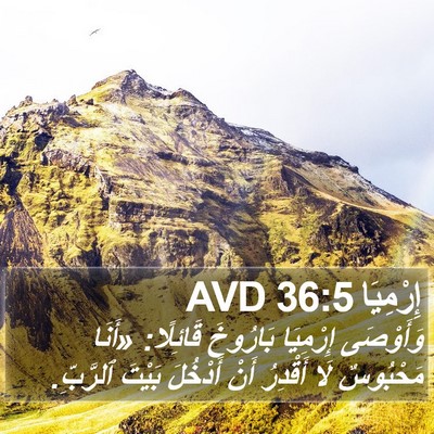 إِرْمِيَا 36:5 AVD Bible Verse Image