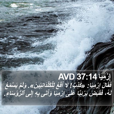 إِرْمِيَا 37:14 AVD Bible Verse Image