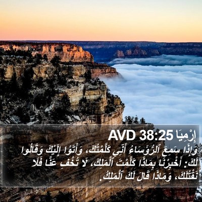 إِرْمِيَا 38:25 AVD Bible Verse Image