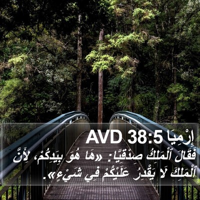 إِرْمِيَا 38:5 AVD Bible Verse Image
