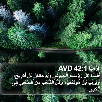 إِرْمِيَا 42:1 AVD Bible Verse Image
