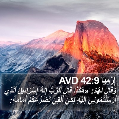 إِرْمِيَا 42:9 AVD Bible Verse Image