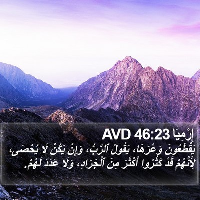 إِرْمِيَا 46:23 AVD Bible Verse Image