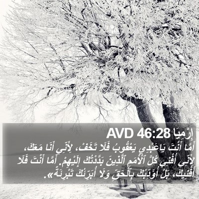 إِرْمِيَا 46:28 AVD Bible Verse Image