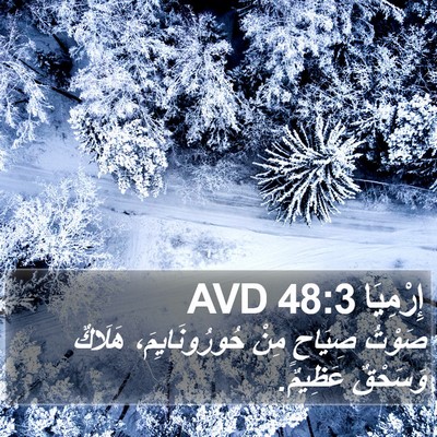 إِرْمِيَا 48:3 AVD Bible Verse Image