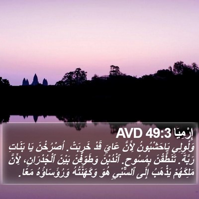 إِرْمِيَا 49:3 AVD Bible Verse Image