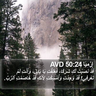 إِرْمِيَا 50:24 AVD Bible Verse Image