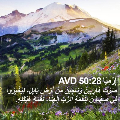 إِرْمِيَا 50:28 AVD Bible Verse Image