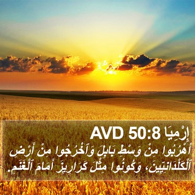 إِرْمِيَا 50:8 AVD Bible Verse Image