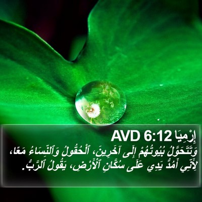 إِرْمِيَا 6:12 AVD Bible Verse Image
