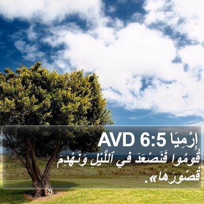 إِرْمِيَا 6:5 AVD Bible Verse Image