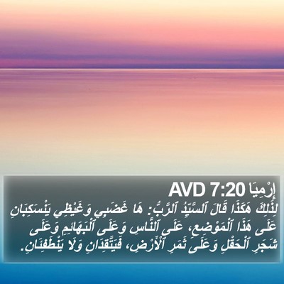 إِرْمِيَا 7:20 AVD Bible Verse Image