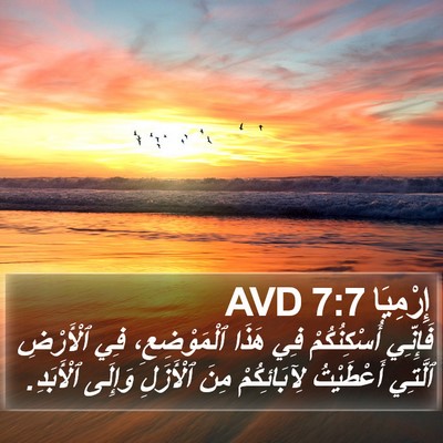 إِرْمِيَا 7:7 AVD Bible Verse Image