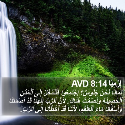 إِرْمِيَا 8:14 AVD Bible Verse Image