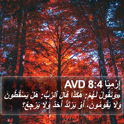 إِرْمِيَا 8:4 AVD Bible Verse Image