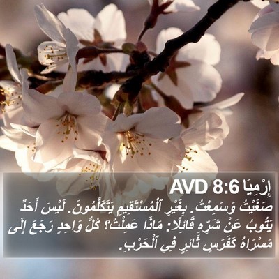إِرْمِيَا 8:6 AVD Bible Verse Image