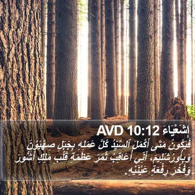 إِشَعْيَاءَ 10:12 AVD Bible Verse Image