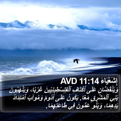 إِشَعْيَاءَ 11:14 AVD Bible Verse Image