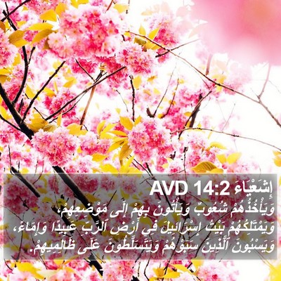 إِشَعْيَاءَ 14:2 AVD Bible Verse Image