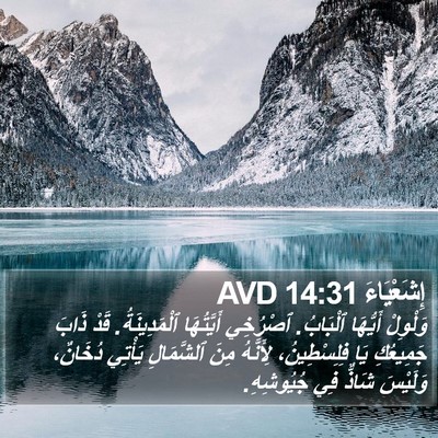 إِشَعْيَاءَ 14:31 AVD Bible Verse Image