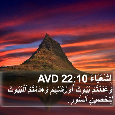 إِشَعْيَاءَ 22:10 AVD Bible Verse Image