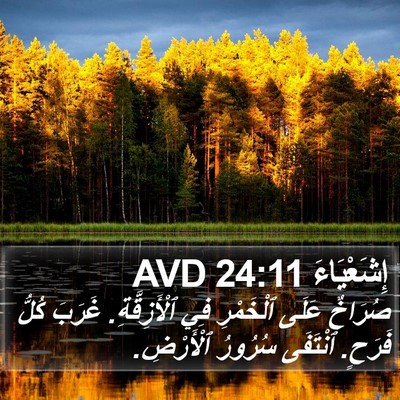 إِشَعْيَاءَ 24:11 AVD Bible Verse Image
