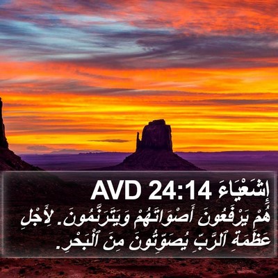 إِشَعْيَاءَ 24:14 AVD Bible Verse Image