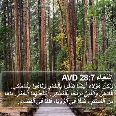 إِشَعْيَاءَ 28:7 AVD Bible Verse Image