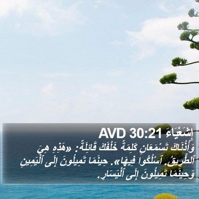 إِشَعْيَاءَ 30:21 AVD Bible Verse Image