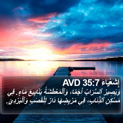 إِشَعْيَاءَ 35:7 AVD Bible Verse Image