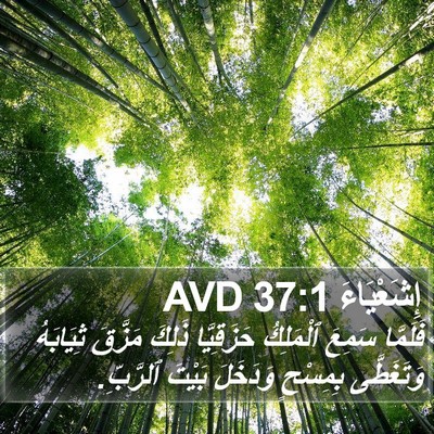 إِشَعْيَاءَ 37:1 AVD Bible Verse Image