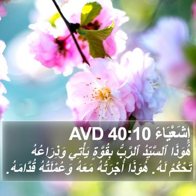 إِشَعْيَاءَ 40:10 AVD Bible Verse Image