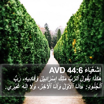 إِشَعْيَاءَ 44:6 AVD Bible Verse Image