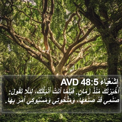 إِشَعْيَاءَ 48:5 AVD Bible Verse Image