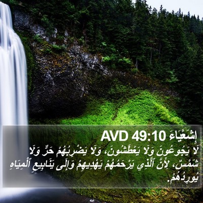 إِشَعْيَاءَ 49:10 AVD Bible Verse Image