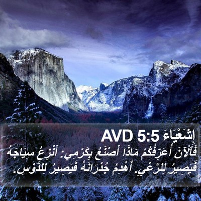 إِشَعْيَاءَ 5:5 AVD Bible Verse Image