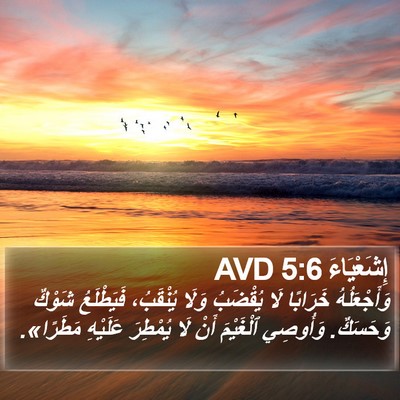 إِشَعْيَاءَ 5:6 AVD Bible Verse Image
