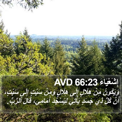 إِشَعْيَاءَ 66:23 AVD Bible Verse Image
