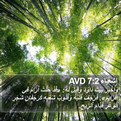 إِشَعْيَاءَ 7:2 AVD Bible Verse Image