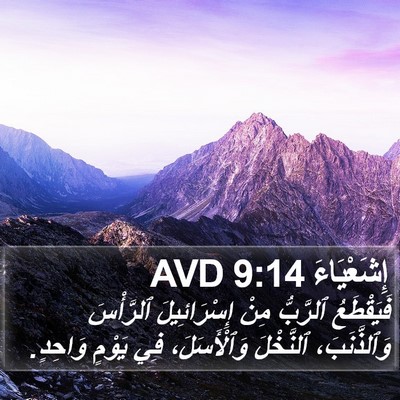 إِشَعْيَاءَ 9:14 AVD Bible Verse Image