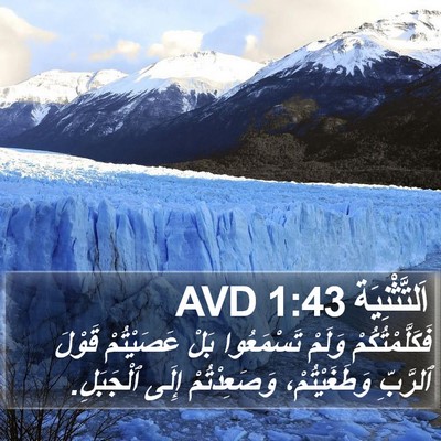 اَلتَّثْنِيَة 1:43 AVD Bible Verse Image