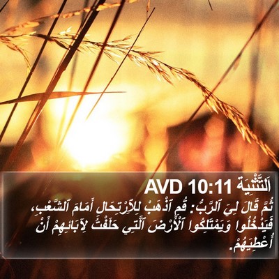 اَلتَّثْنِيَة 10:11 AVD Bible Verse Image