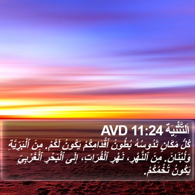 اَلتَّثْنِيَة 11:24 AVD Bible Verse Image