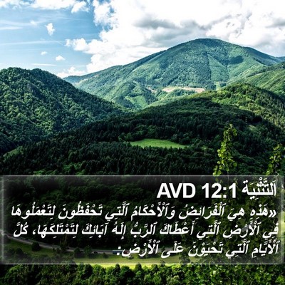 اَلتَّثْنِيَة 12:1 AVD Bible Verse Image