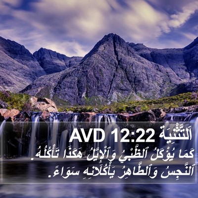 اَلتَّثْنِيَة 12:22 AVD Bible Verse Image