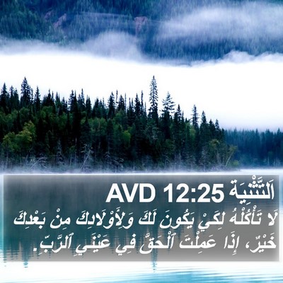 اَلتَّثْنِيَة 12:25 AVD Bible Verse Image